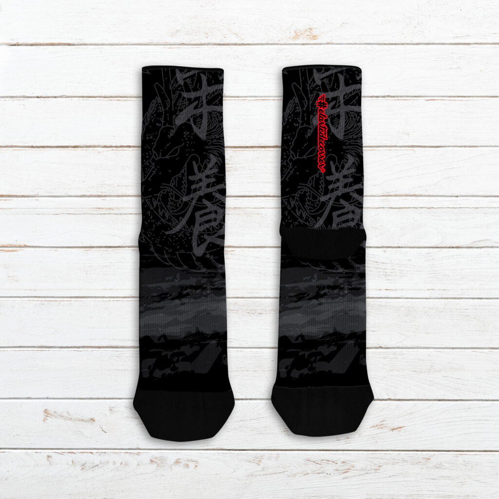 Calcetin técnico running #Otaku negro