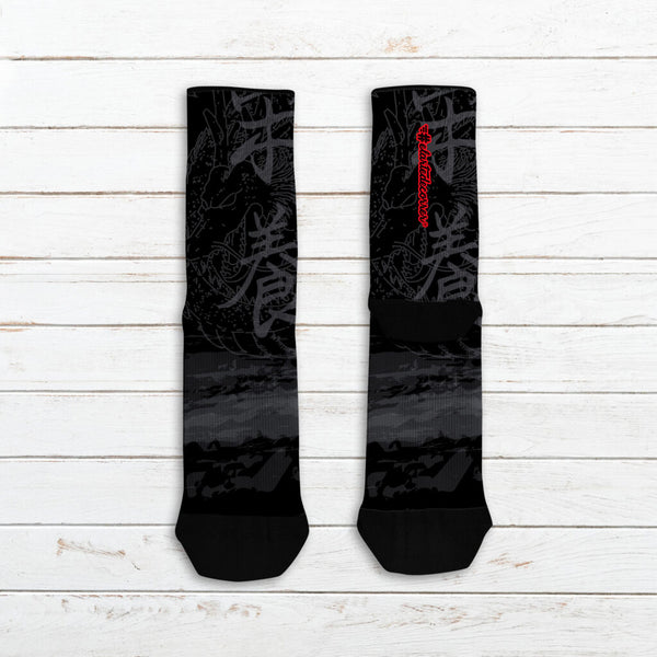 Calcetin técnico running #Otaku negro