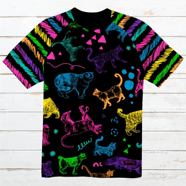 Camiseta técnica hombre #Cat neon