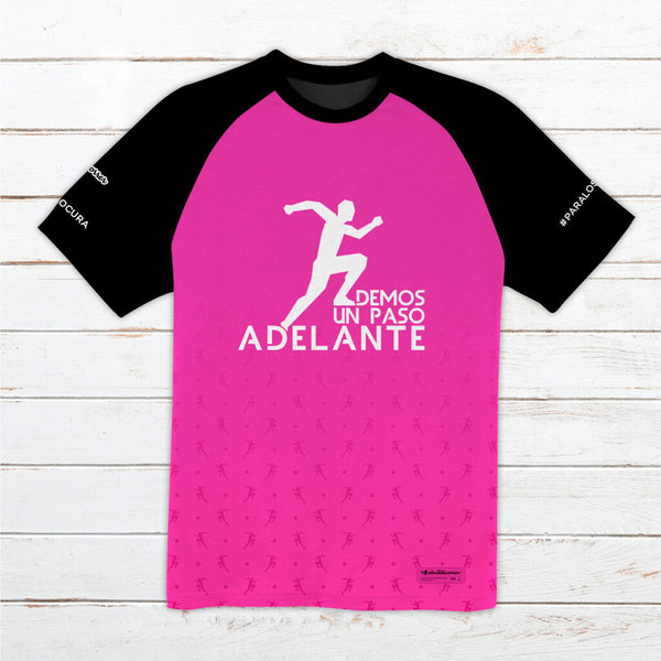 Camiseta técnica hombre 7º Aniversario #DUPA rosa