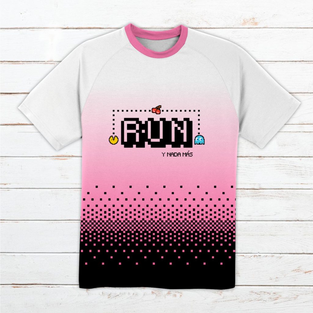 Camiseta técnica hombre #Comecocos Rosa