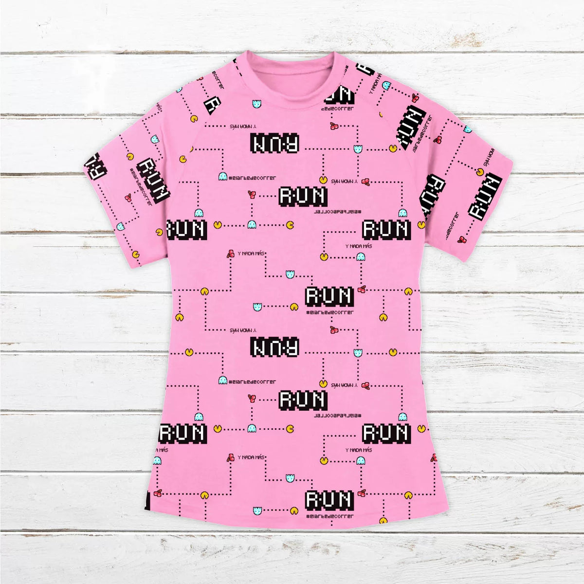 Camiseta técnica mujer #Comecocos Rosa