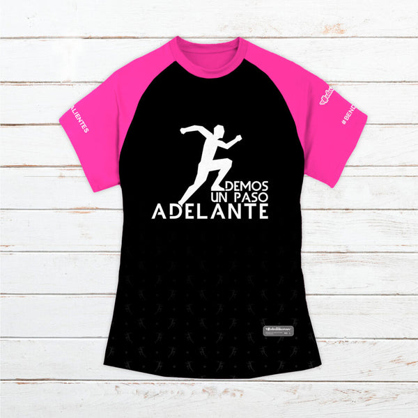 Camiseta técnica mujer 7º Aniversario #DUPA negra