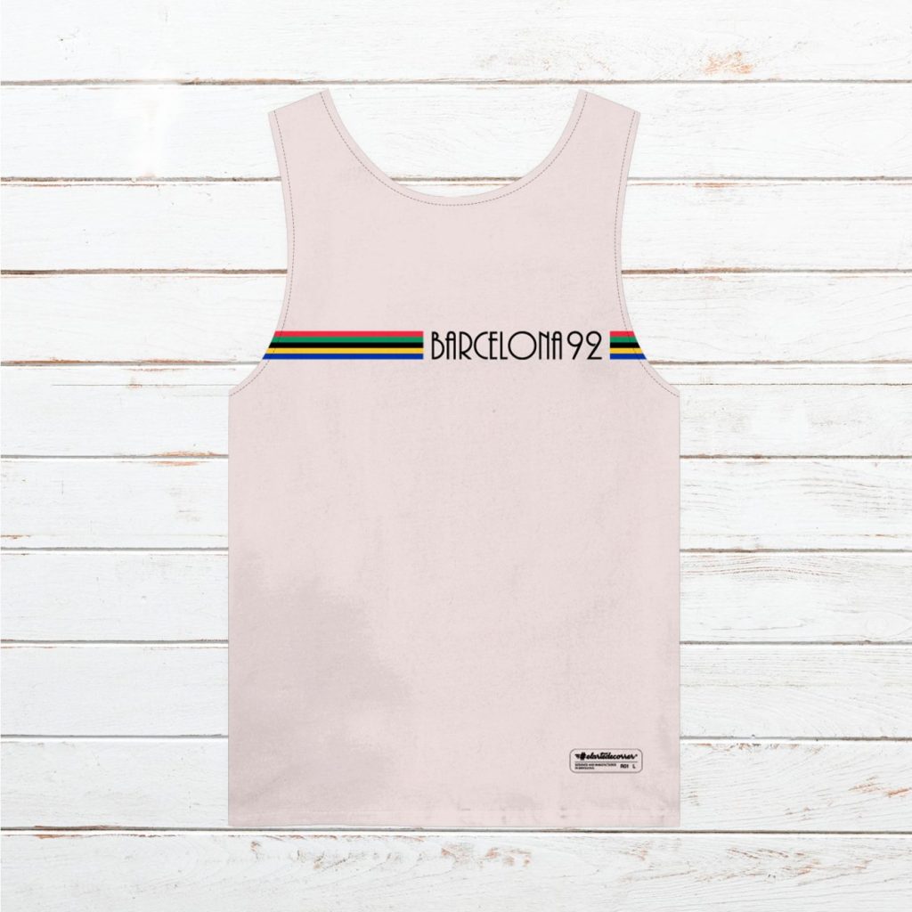 Camiseta tirantes hombre conmemorativa #Bcn92