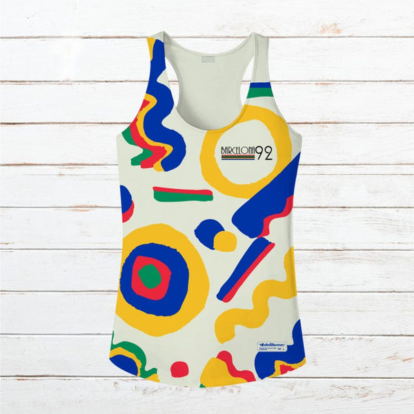 Camiseta tirantes mujer conmemorativa #Bcn92 Colors
