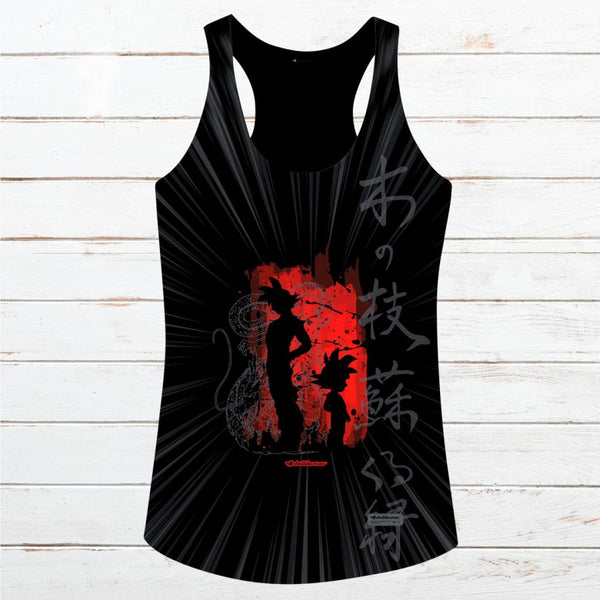Camiseta tirantes mujer #Otaku negra
