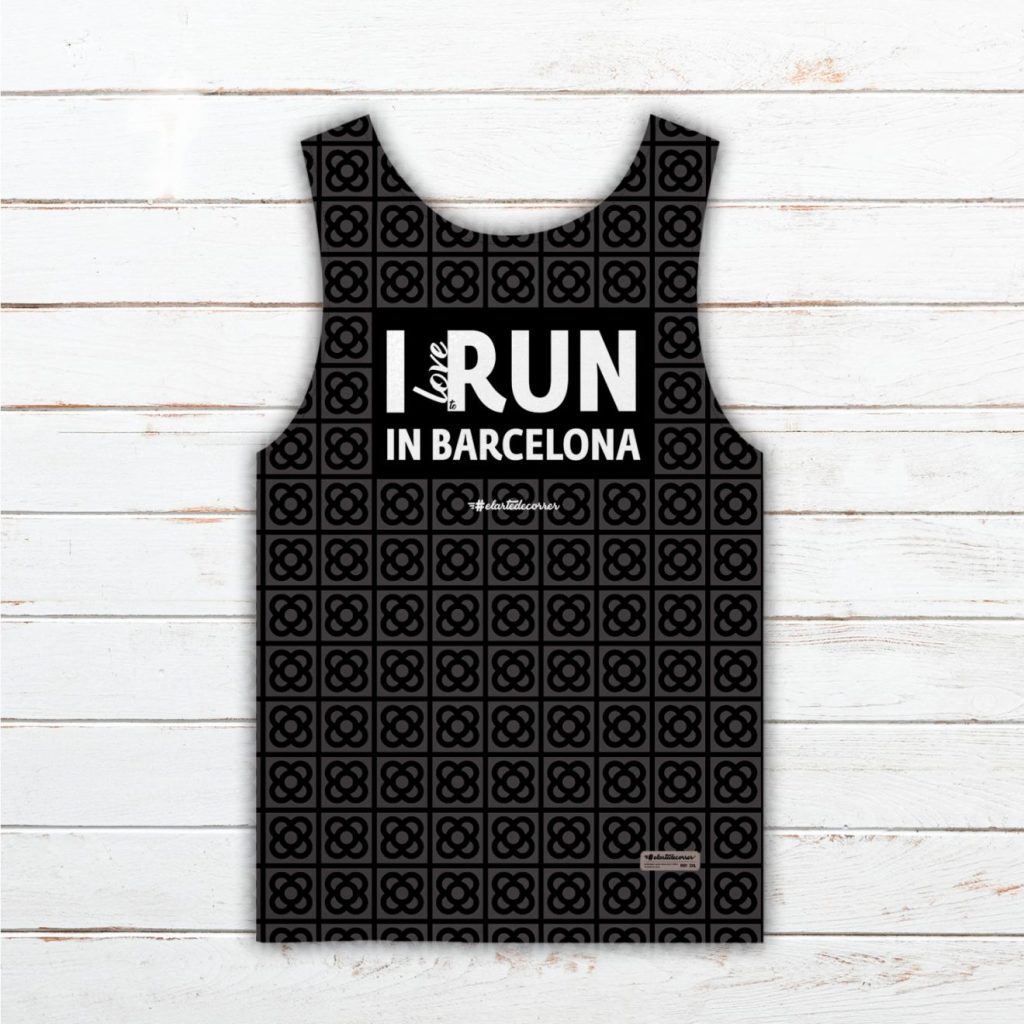 Camiseta tirantes hombre #Barcelona Negra
