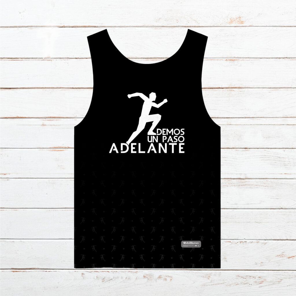 Camiseta tirantes hombre 7º Aniversario #DUPA negra