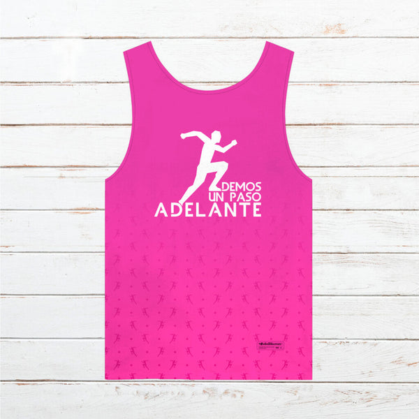 Camiseta tirantes hombre 7º Aniversario #DUPA rosa
