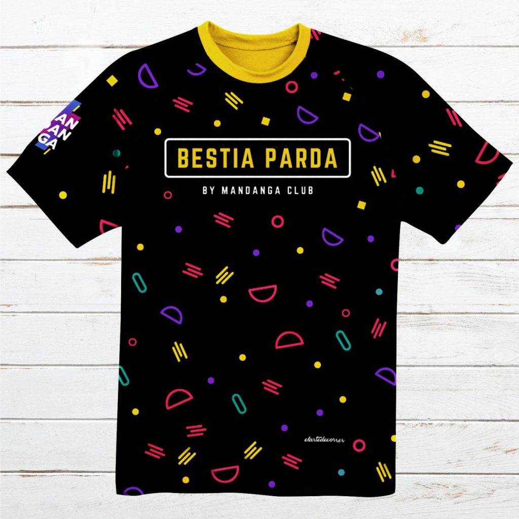 Camiseta técnica mujer #BestiaParda negra de MANDANGA club