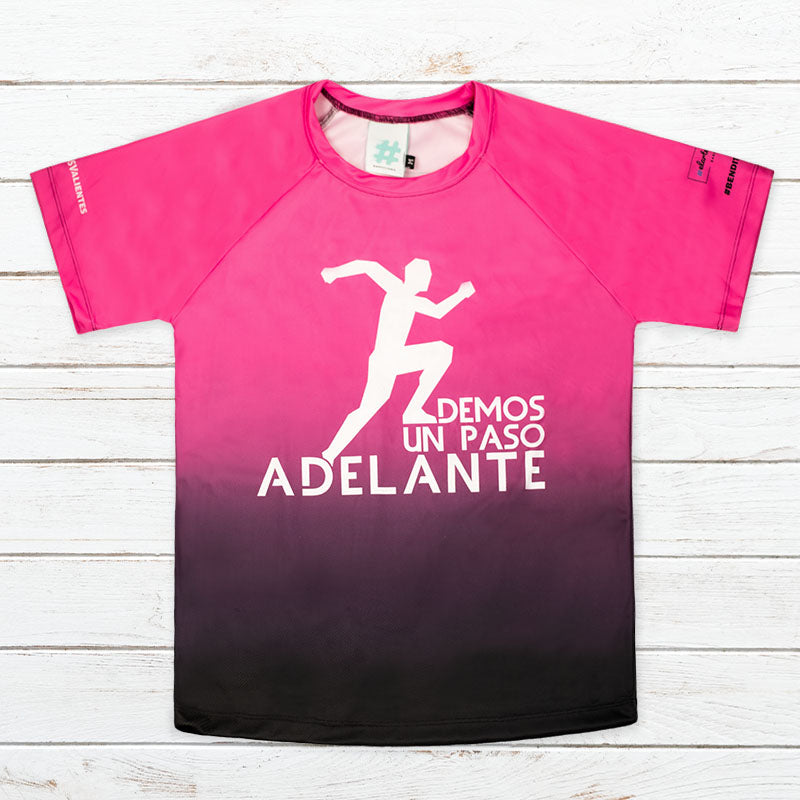 Camiseta técnica mujer #DemosUnPasoAdelante