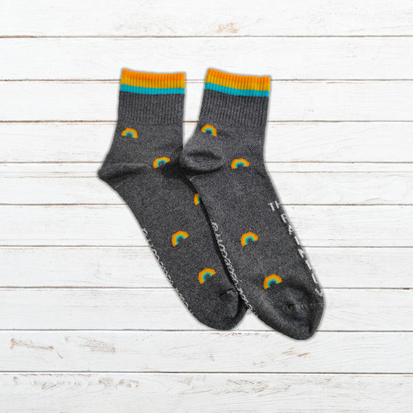 Calcetin técnico running #Rainbow gris