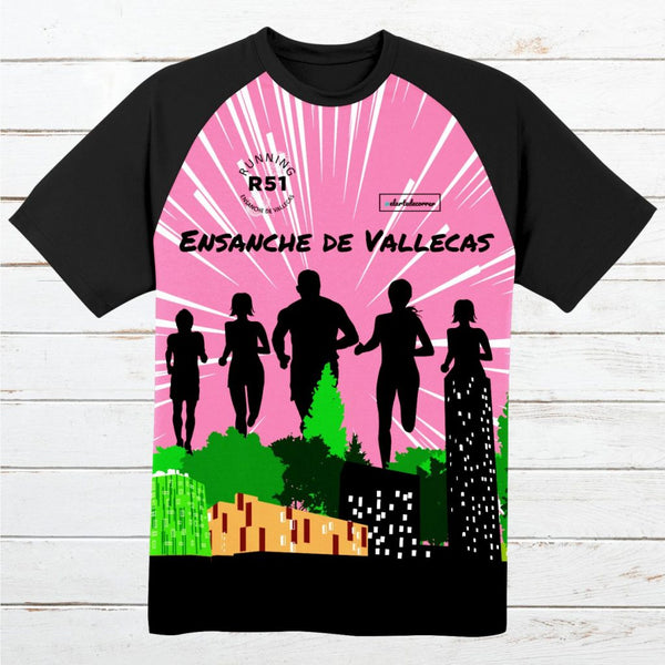 Camiseta técnica hombre R51 #EnsancheVallecas & P.Villalobos