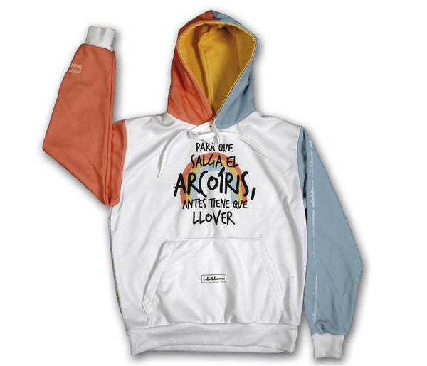 Sudadera unisex con capucha #Rainbow