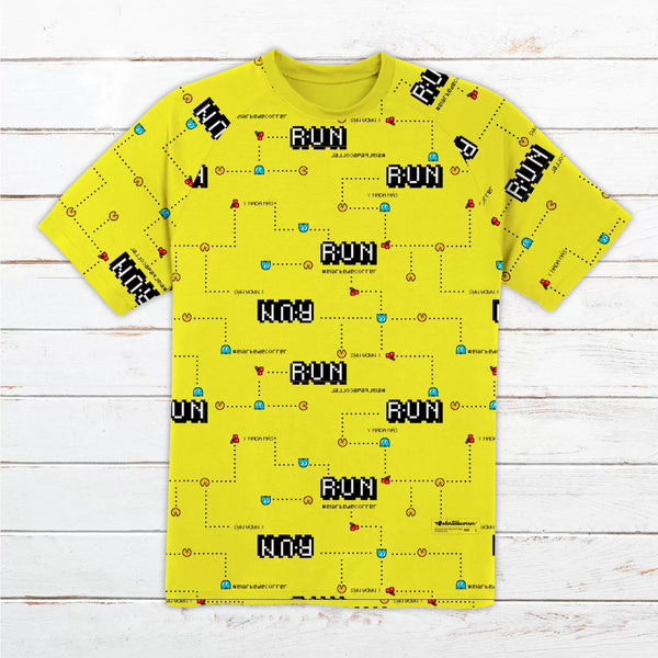 Camiseta técnica hombre #Comecocos Amarilla