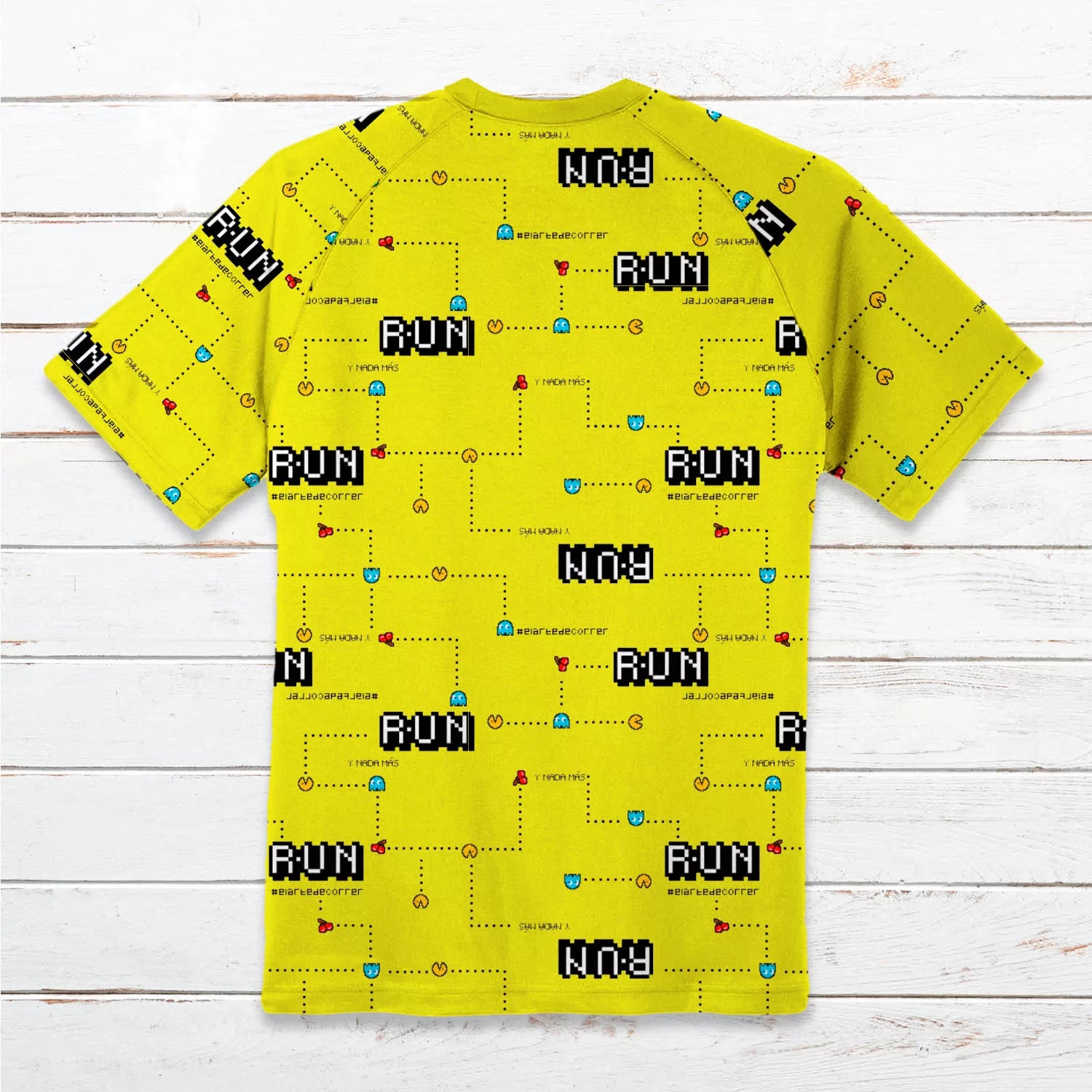Camiseta técnica hombre #Comecocos Amarilla