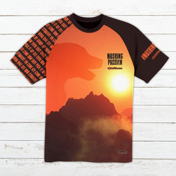 Camiseta técnica hombre #Mushing naranja