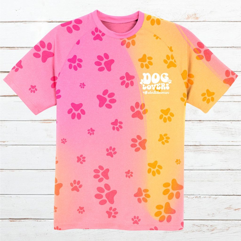 Camiseta técnica mujer #HuellasPerrunas