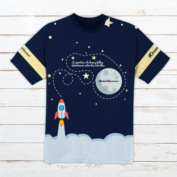 Camiseta técnica mujer #ApuntaALaLuna