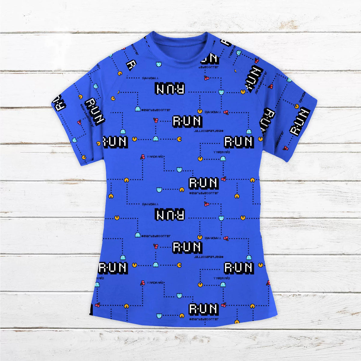 Camiseta técnica mujer #Comecocos Azul