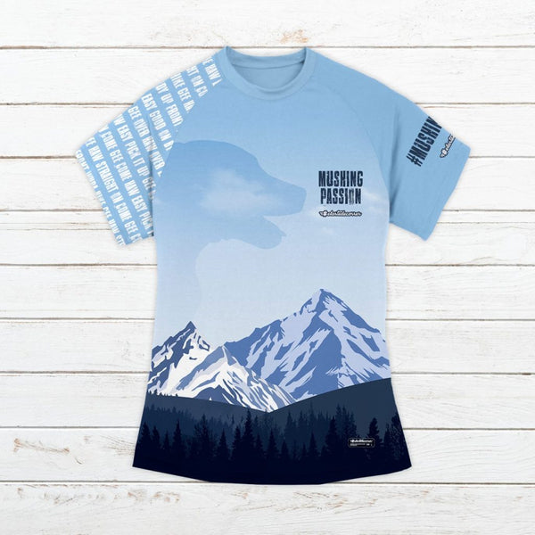 Camiseta técnica hombre #MushingLife azul