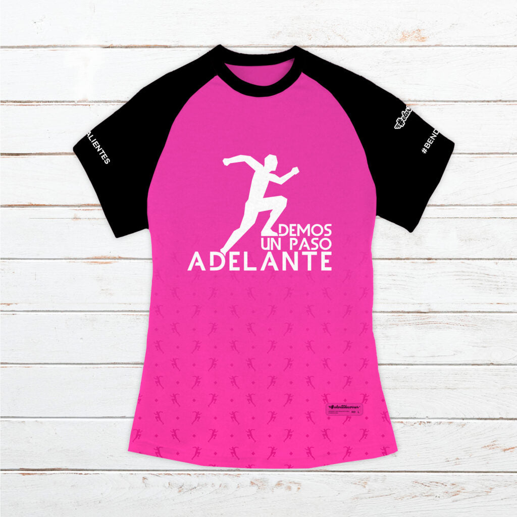 Camiseta técnica mujer 7º Aniversario #DUPA rosa
