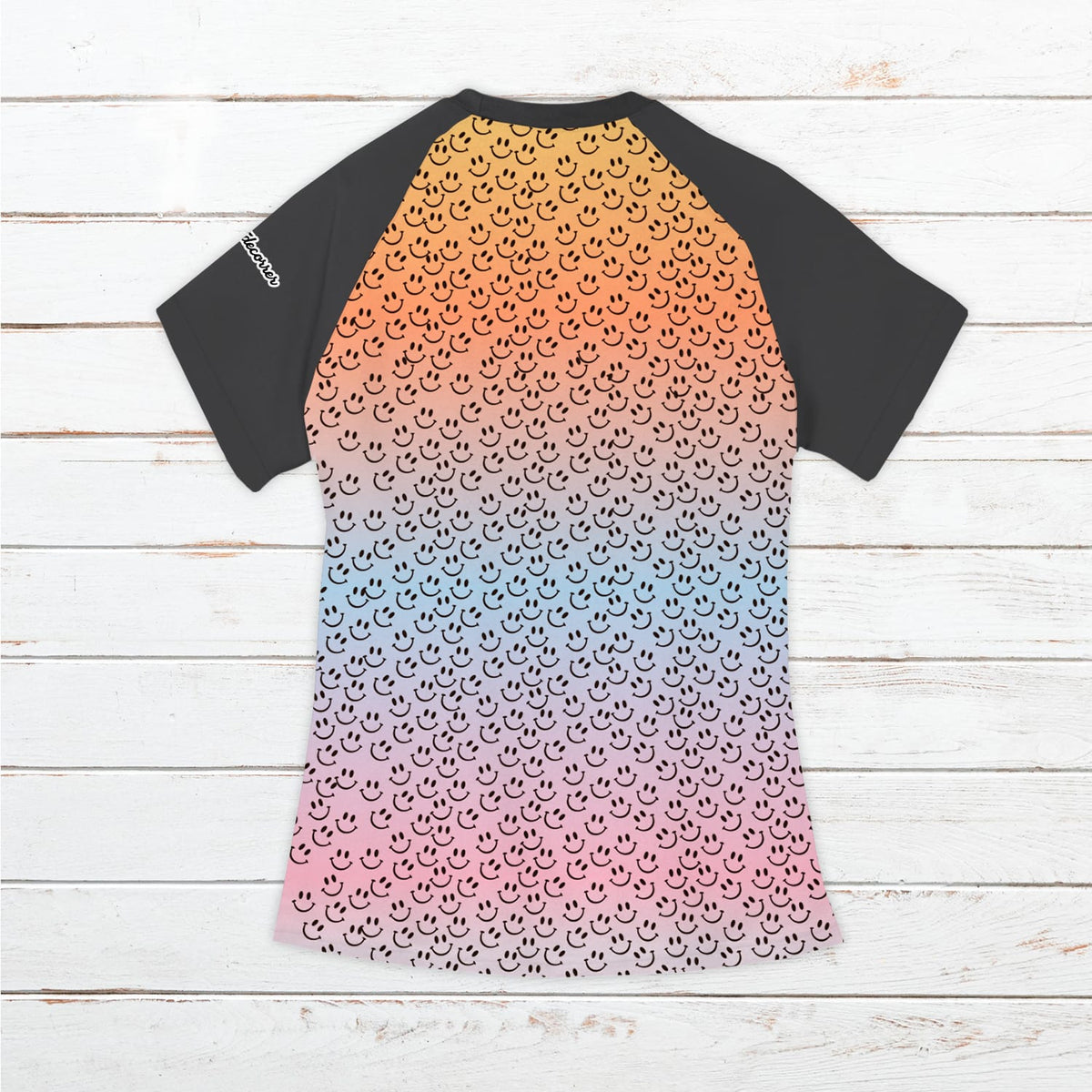 Camiseta técnica mujer #Smiles pastel