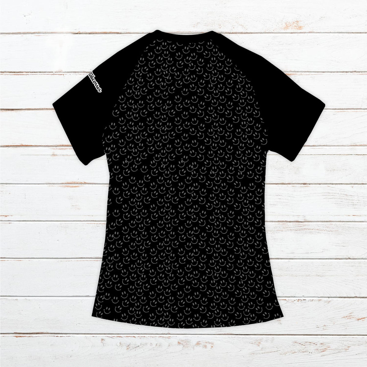 Camiseta técnica mujer #Smiles negra