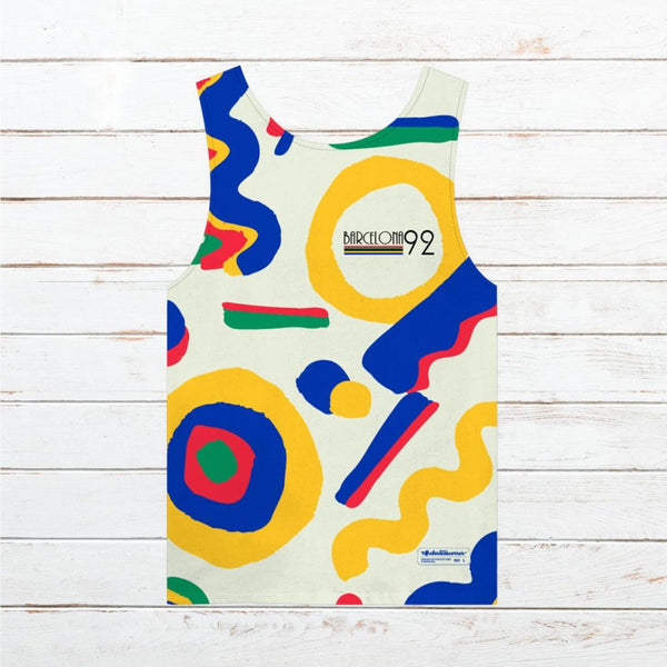 Camiseta tirantes hombre conmemorativa #Bcn92 Colors