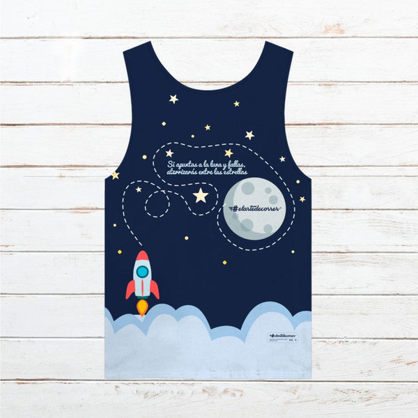 Camiseta tirantes hombre #ApuntaALaLuna