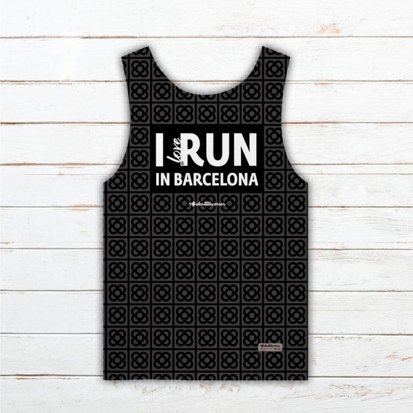 Camiseta tirantes hombre #Barcelona Negra
