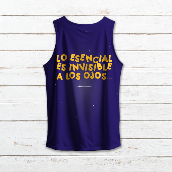 Camiseta tirantes hombre #LoEsencialEsInvisibleAlosOjos