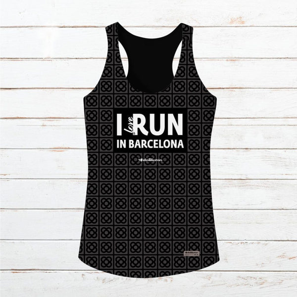 Camiseta tirantes mujer #Barcelona Negra