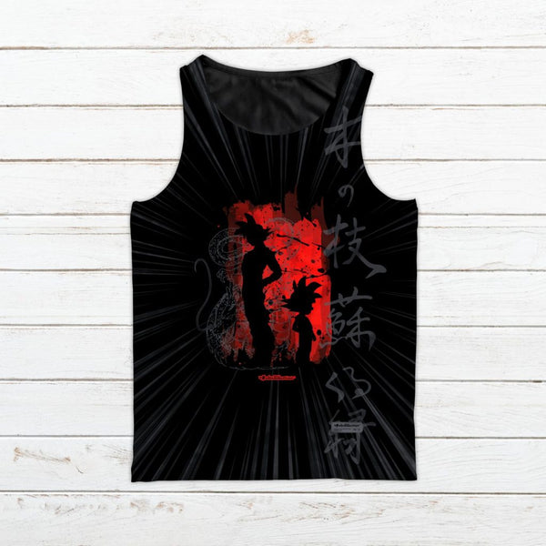 Camiseta tirantes hombre #Otaku negra