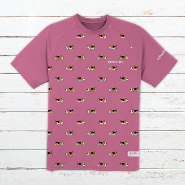 Camiseta técnica hombre #Beagles rosa