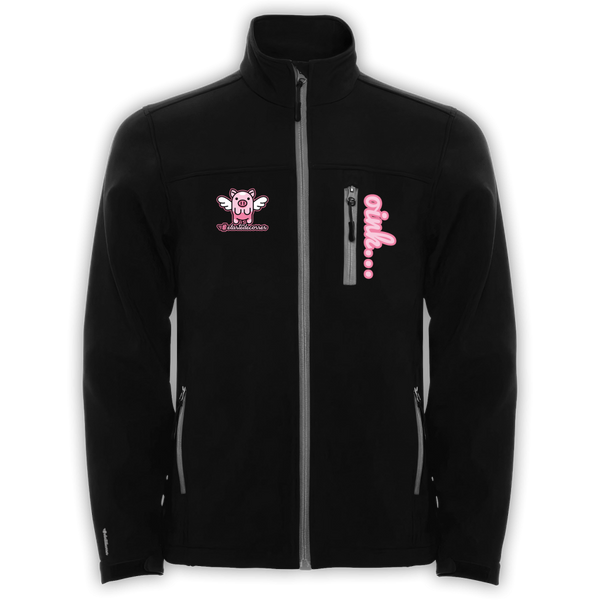Softshell unisex negro #Cerdos