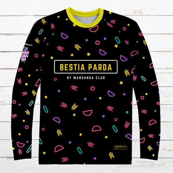 Camiseta manga larga niño #BestiaParda negra de MANDANGA club