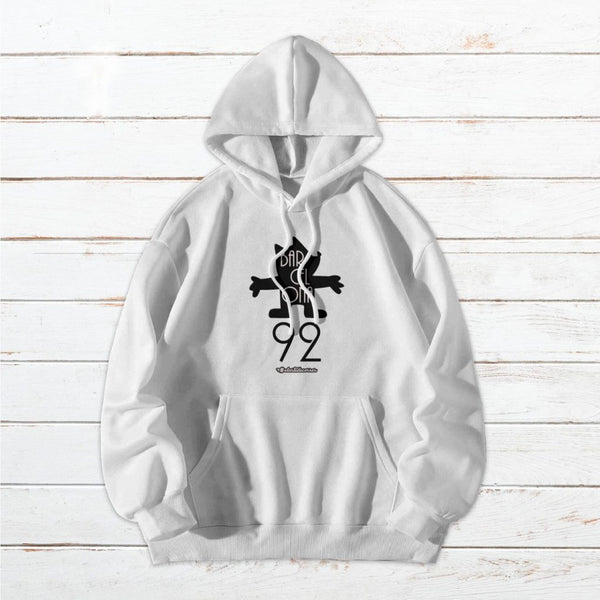 Sudadera unisex con capucha basic Conmemorativa #Bcn92 blanca