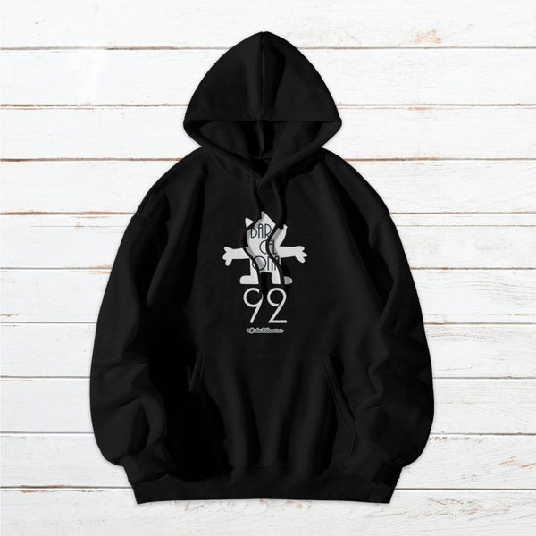 Sudadera unisex con capucha basic Conmemorativa #Bcn92 negra