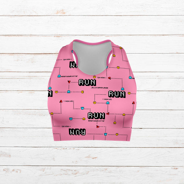 Top camiseta elástica mujer #Comecocos rosa