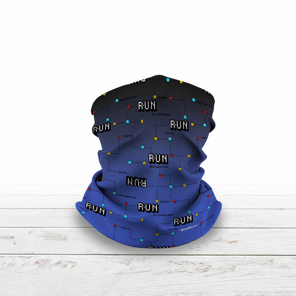 Tubular #Comecocos Negro Azul