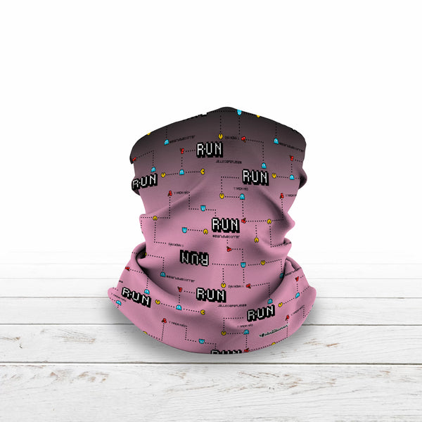 Tubular #Comecocos Negro Rosa