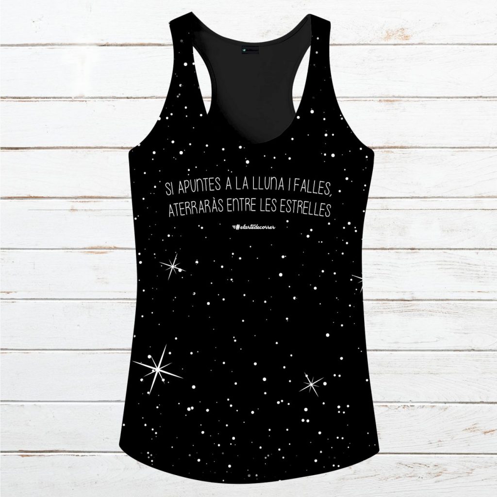 Camiseta tirantes hombre #ApuntaALaLuna 2023