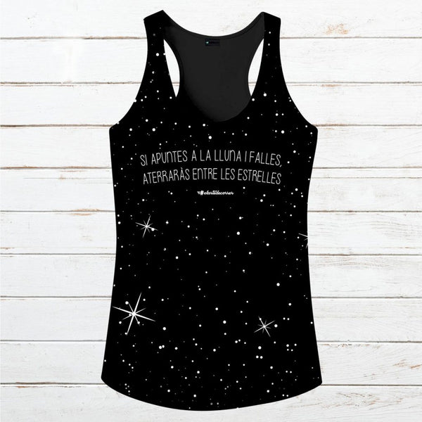 Camiseta tirantes hombre #ApuntaALaLuna 2023