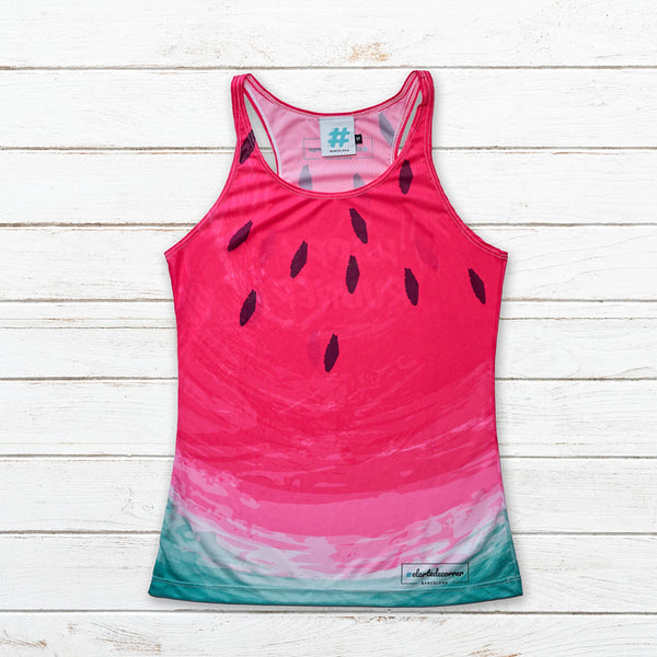 [Premium] Camiseta tirantes mujer #Sandía & Violeta Happy Baker