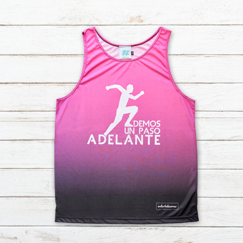 Camiseta tirantes unisex #DemosUnPasoAdelante