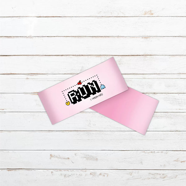 Cinta pelo running #Comecocos rosa